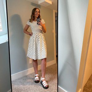 Modest Polka Dot Dress